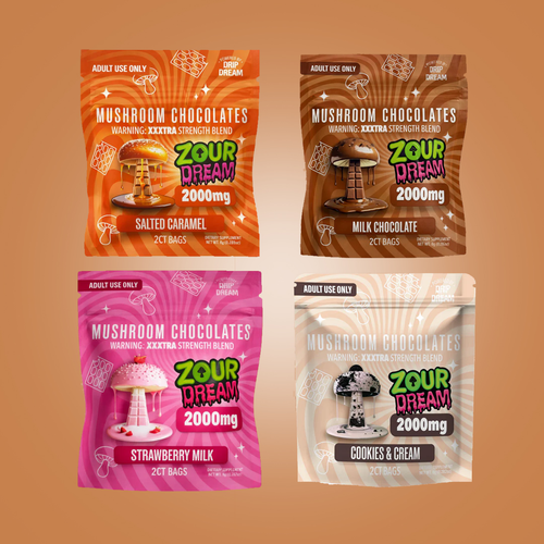 Zour Dream Mushroom Chocolates 2ct