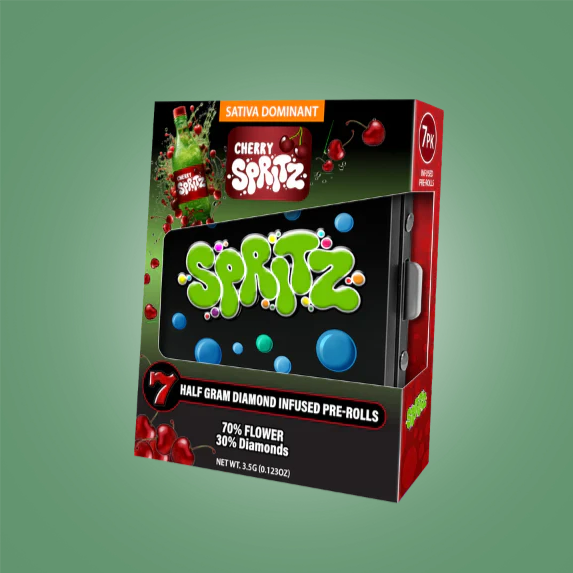 Spritz Cherry Spritz Sativa Infused Preroll 7ct