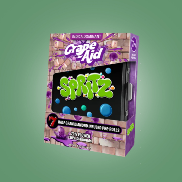 Spritz Grape-Aid Indica Infused Preroll 7ct
