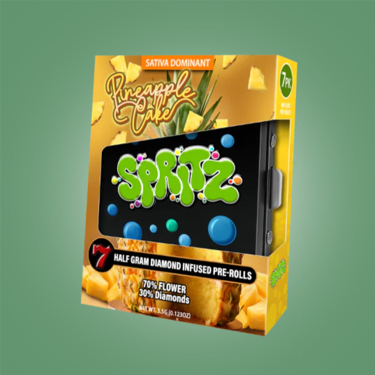 Spritz Pineapple Cake Sativa Infused Preroll 7ct
