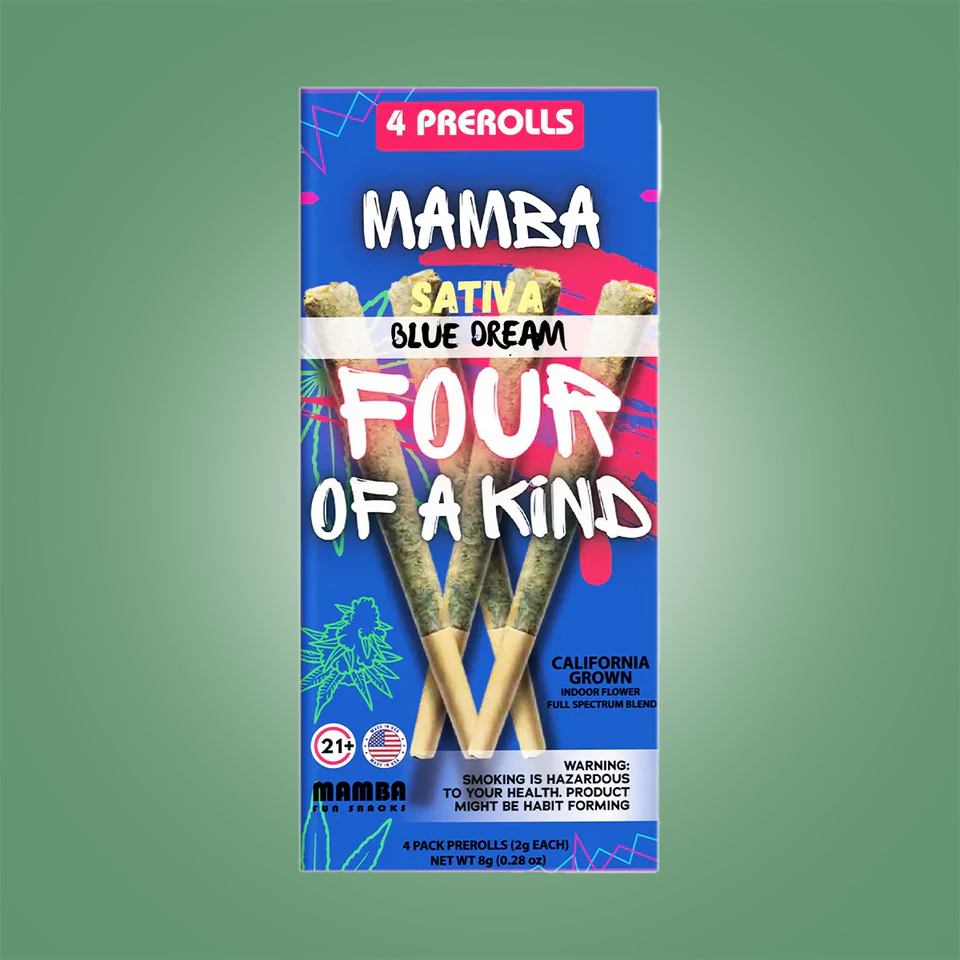Blue Dream Mamba Madness Full Spectrum Blend Pre-Roll 4ct 8G