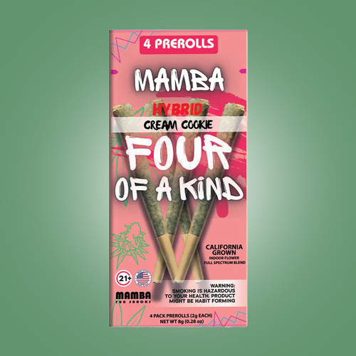Cream Cookie Mamba Madness Full Spectrum Blend Pre-Roll 4ct 8G