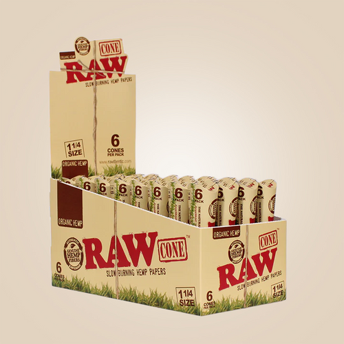 RAW Organic Hemp 1¼ Cones